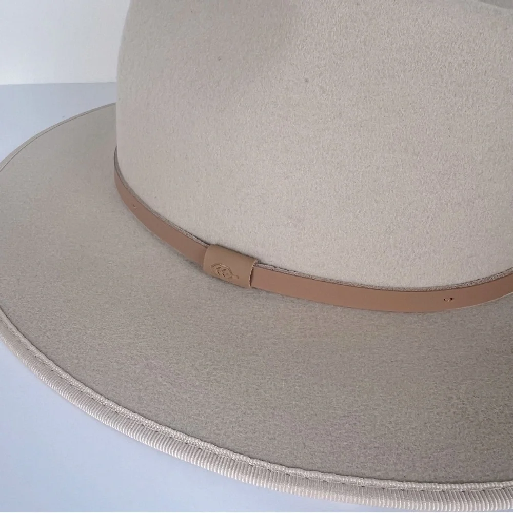 Will + Bear Handmade In Australia Boho Festival Wool Calloway Cream Felt Sun Hat